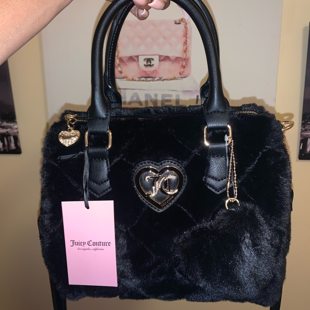 Juicy couture free love fluffy satchel